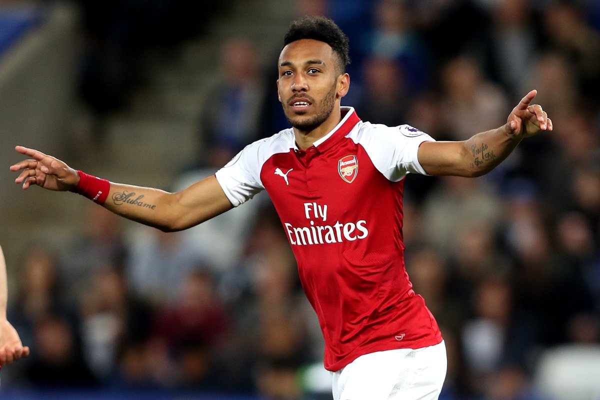 PatrickTimmons1's tweet photo. Aubameyang’s goals/assists record per season at club level:

2011/12: 25 G/A in 38 starts
2012/13: 30 G/A in 39 starts
2013/14: 20 G/A in 27 starts
2014/15: 35 G/A in 43 starts
2015/16: 47 G/A in 44 starts
2016/17: 45 G/A in 45 starts
2017/18: 38 G/A in 37 starts

World class. https://t.co/NGPTPV99l7