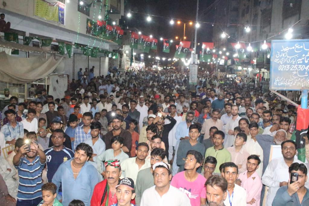 PPPLyari_'s tweet photo. Corner Meeting Turned to Jalsa at #UC10 #BiharColony #PS108 #NA246 #Lyari.
In this Occasion Senator @MBChandioPPP, @Nabilgabol , President #PPP #DisttSouth @khalil_hoat Senator #YousufBaloch, #HajiAbdulMajeed Candidate #PS108 Addressing to the People Of #Lyari 
#LyariBhuttoKa https://t.co/vRNHrIQOBv