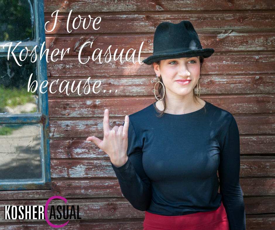 In just ONE WORD, tell us why you love Kosher Casual. ❤️❤️ #shopkoshercasual