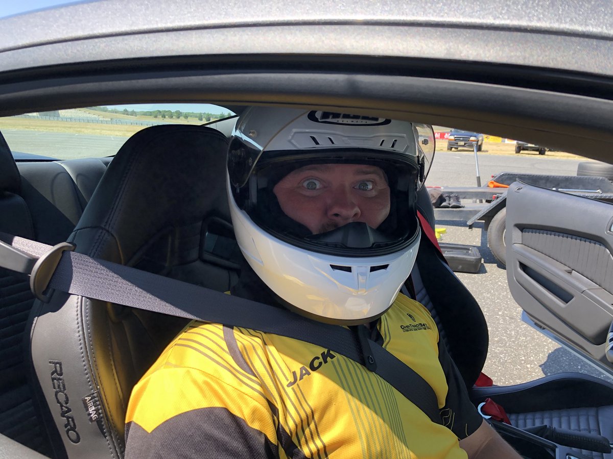 @ChinTrackDays when the organizer knows who he is riding with.... that’s the effect of @OdysseyBattery in a @FordMustang on @MichelinUSA pilot sport cup 2 tires.