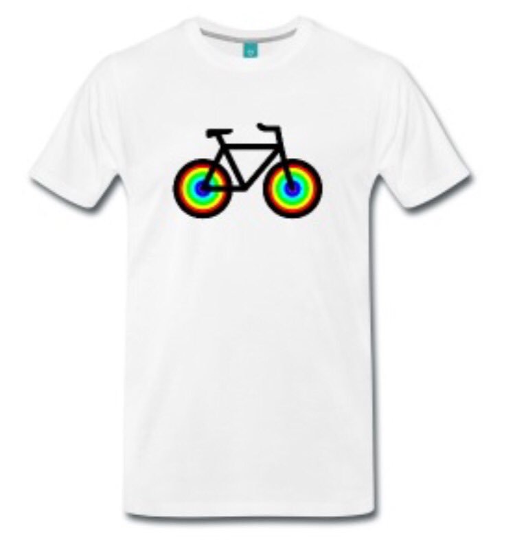 Teeszer's tweet image. If you love #cycling you can get this #Rainbow #Bike design at 
⬇️⬇️⬇️
teeszer.com/shop