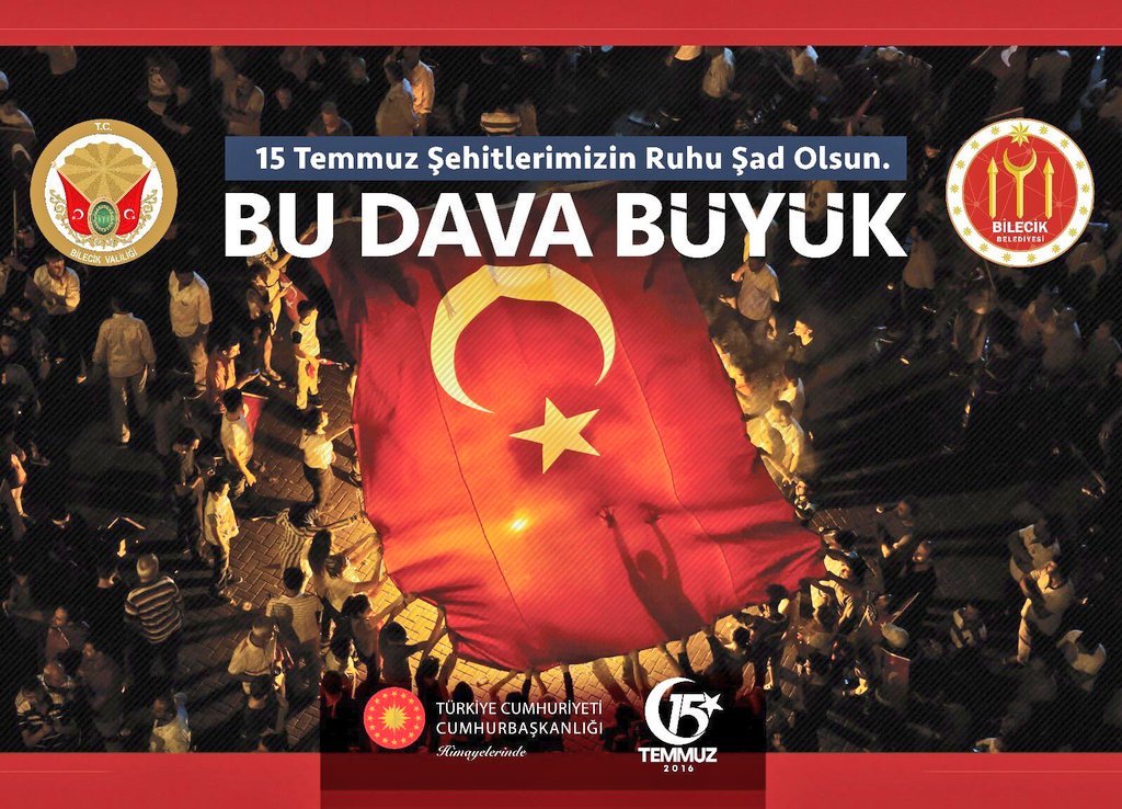 tahirbuyukakin's tweet photo. Ezelden beri hür doğmuş, hür yaşamış bu millete, kimsenin zincir vuramayacağının bir kanıtıdır 15 Temmuz. Tüm şehitlerimizi saygı, rahmet ve minnetle anıyorum. 
#15TemmuzBilecik #15Temmuz
#Unutmayacağız #81MilyonTekYürek #MilletTarihYazdı #MilletinZaferi https://t.co/H5KoZMHTq9