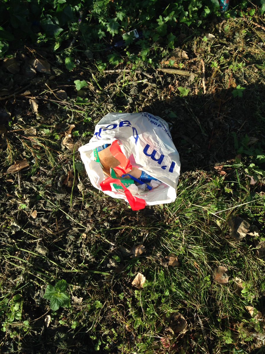 FOPlanthillpark's tweet photo. Had to do yet another litter pick. It was spotless on thursday. Plus a little tidy up on friday afternoon.  If the park is a mess we are sorry. But we are fighting a battle against ignorance   No dog wardens either!?! They would make £1000 a day in this park alone @MCCHBlackley https://t.co/6SKAsatmSx