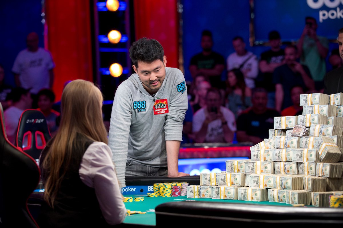 WSOP's tweet image. After over ten hours of heads-up play, John Cynn is the 2018 WSOP Main Event Champion!

Cynn earns $8,800,000 and the coveted Main Event bracelet, Tony Miles pockets $5,000,000.

The full recap posted shortly.

(photo credit @jtPHOTOjunkie)