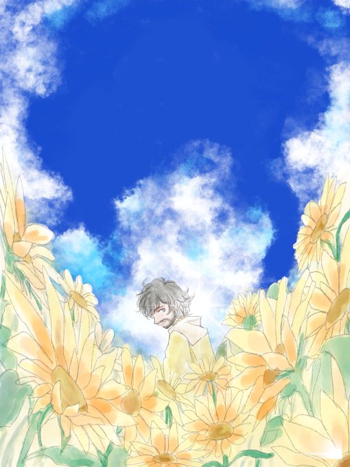 ひまわり畑のtwitterイラスト検索結果 古い順