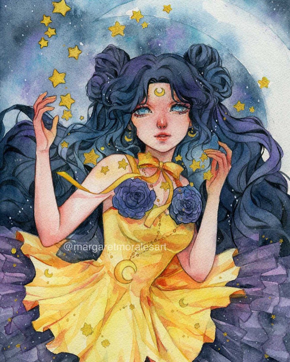 Here’s my version of #HumanLuna from #Sailormoon✨🌙 Thank you to my patron who suggested her!💖
If you also want to suggest a character, you can select the $5 reward at patreon.com/margaretmorale… 💕
The original has been sold already~ Would you be interested in a print? #art #anime