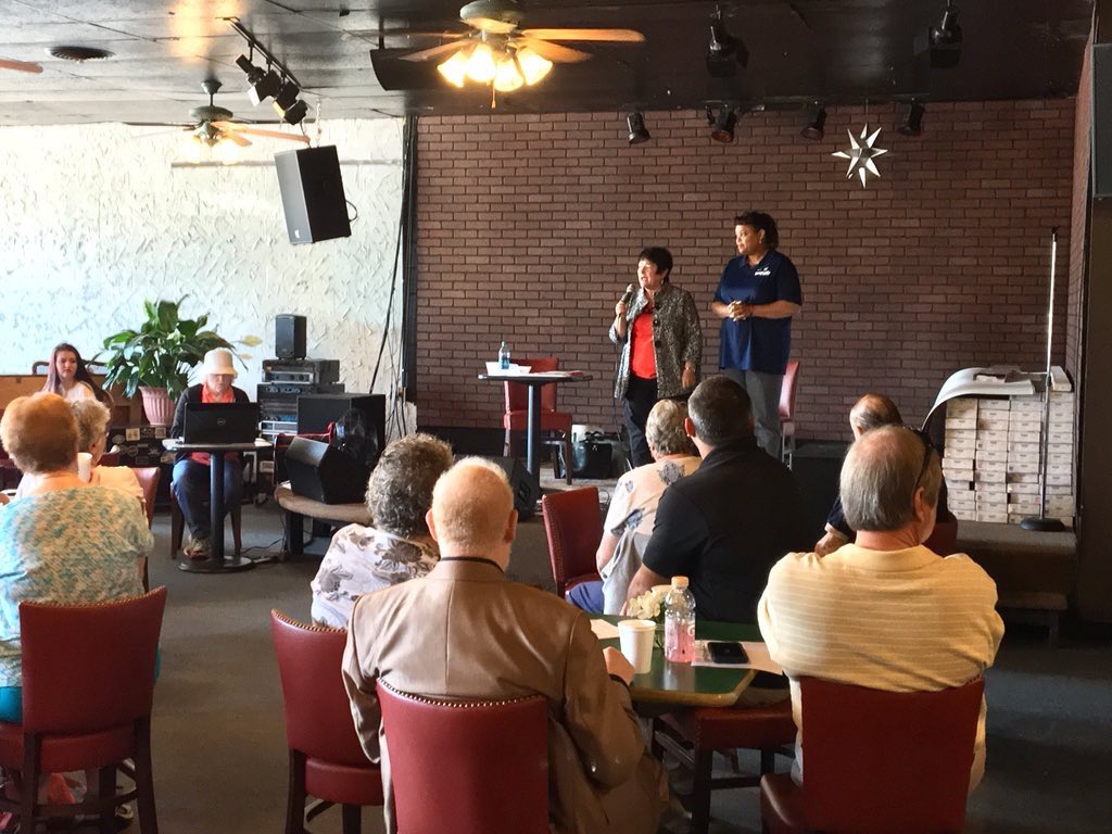 Vangie at the Hanover Democratic Committee Meeting