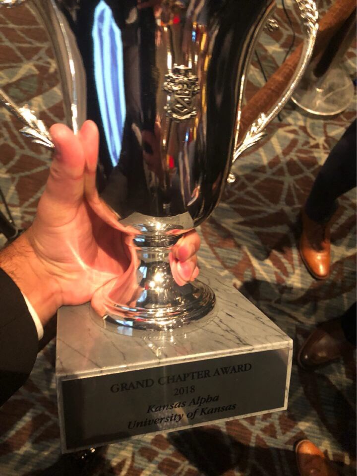 Proud to say Kansas alpha won grand chapter of the year. Thanks to all of the undergrads for your hard work, and thanks to all of the alumni for the continued support. <a href="/PhiKappaPsi/">Phi Kappa Psi</a>