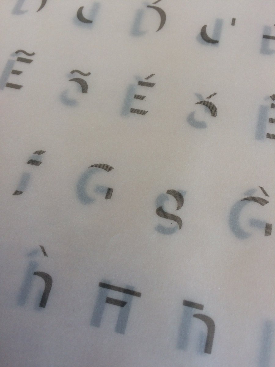 NovoTypo's tweet photo. Final check of all layers printed on transparant paper. Ziza is almost ready! 'Type Magnum Opus' Ziza will be the mother of all chromatic typefaces #colorfonts #chromatictype #chromatictypography #coloristhenewbold #novotypo #coloristhenewitalic #ziza #zizacolor #fontlaunch https://t.co/2pFIZDRRNc