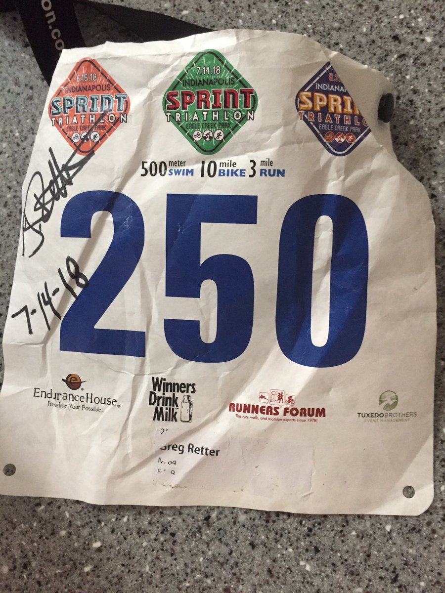 GuruBiker's tweet photo. Completed my 250th Triathlon today. First one was in 1983 and for some reason I’m getting a bit slower! #NapTime #USATCenturyClub @USATriahlon https://t.co/FFvhaNnUMv