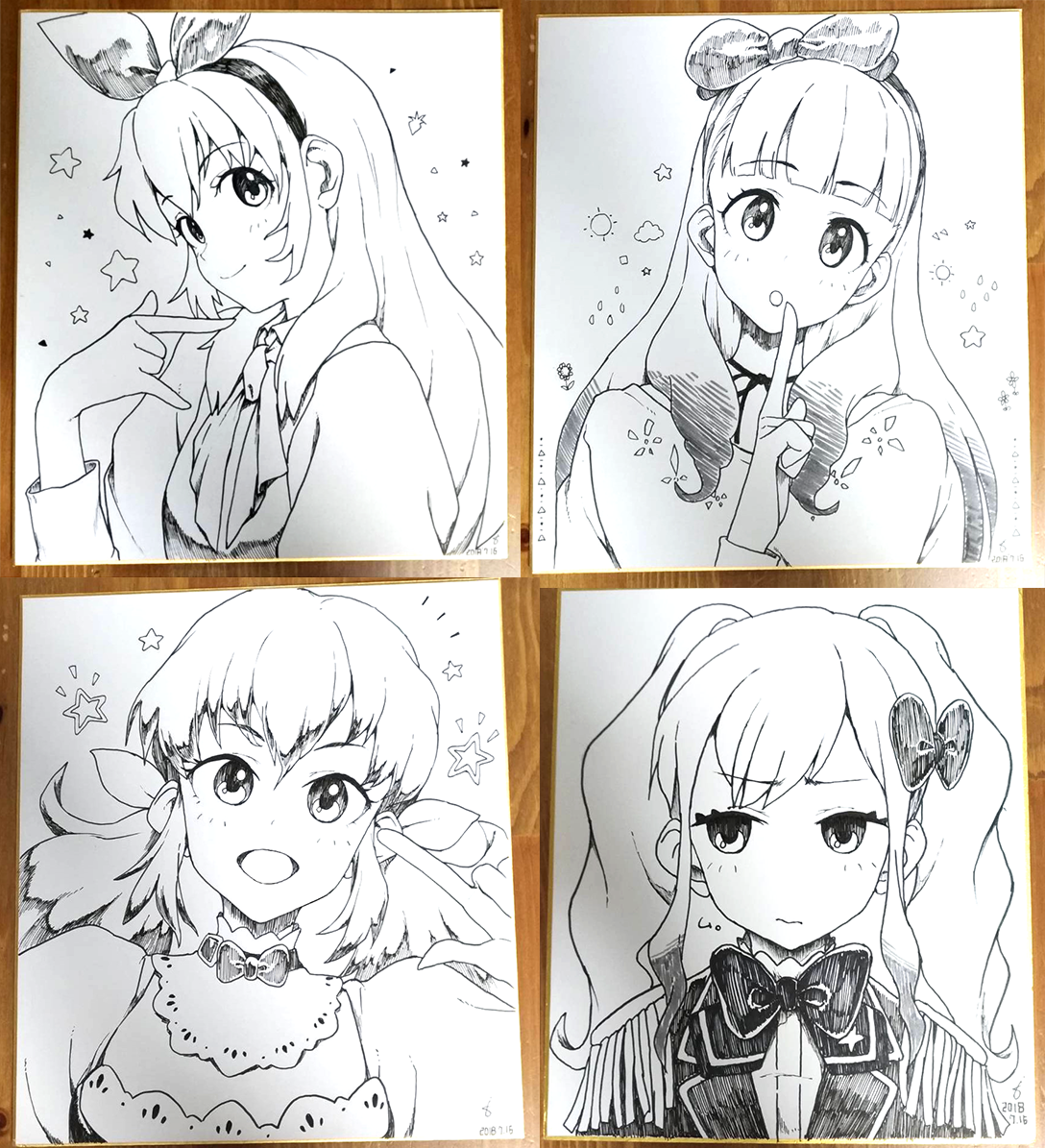 明日、芸カでの色紙でございます。抽選販売となりますです。m(_ _)m 
