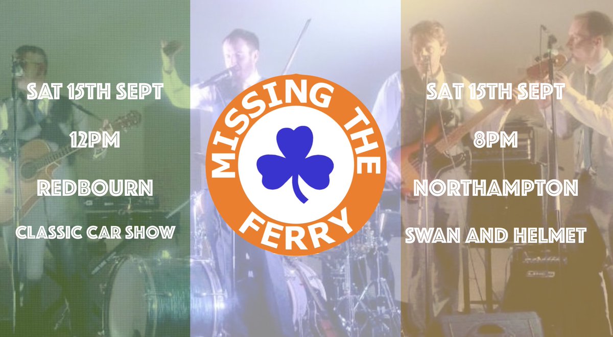 Summer break - tanning our olive skins obviously - be nice to seem faces at our next shows on Sat 15th Sept <a href="/RedbournClassic/">Redbourn Classics Motor Show & Village Fete</a> + <a href="/SwanandHelmet/">TheSwanAndHelmet</a> #redbourn #northampton #livemusic #irishmusic #irishmusicparty <a href="/HertsIrish/">Herts Irish</a> <a href="/redbournvillage/">Redbourn Village</a> <a href="/stathamrecovery/">Stathams</a>