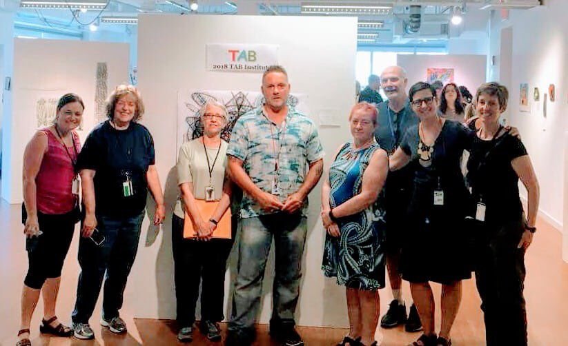 CGawNPHSArt's tweet image. #TABInstitute 2018 @MassArt a fabulous experience! I’m honored to work with these wonderful educators! Studio-centered, learner-directed #arted is a powerful, transformational #education experience! With @sceart1 @twoducks @iansands