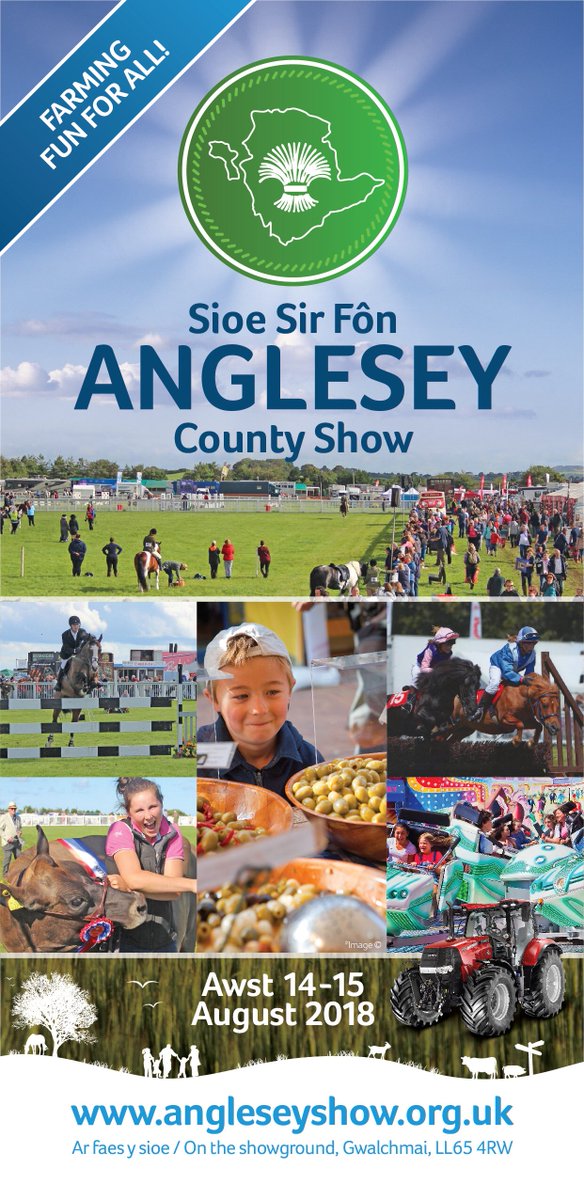 AngleseyShow1's tweet photo. Dewch draw i Sioe Môn am ddiwrnod gwych i’r teulu oll!
Visit the Anglesey Show for a great day out for the family! https://t.co/IMAMk5h663