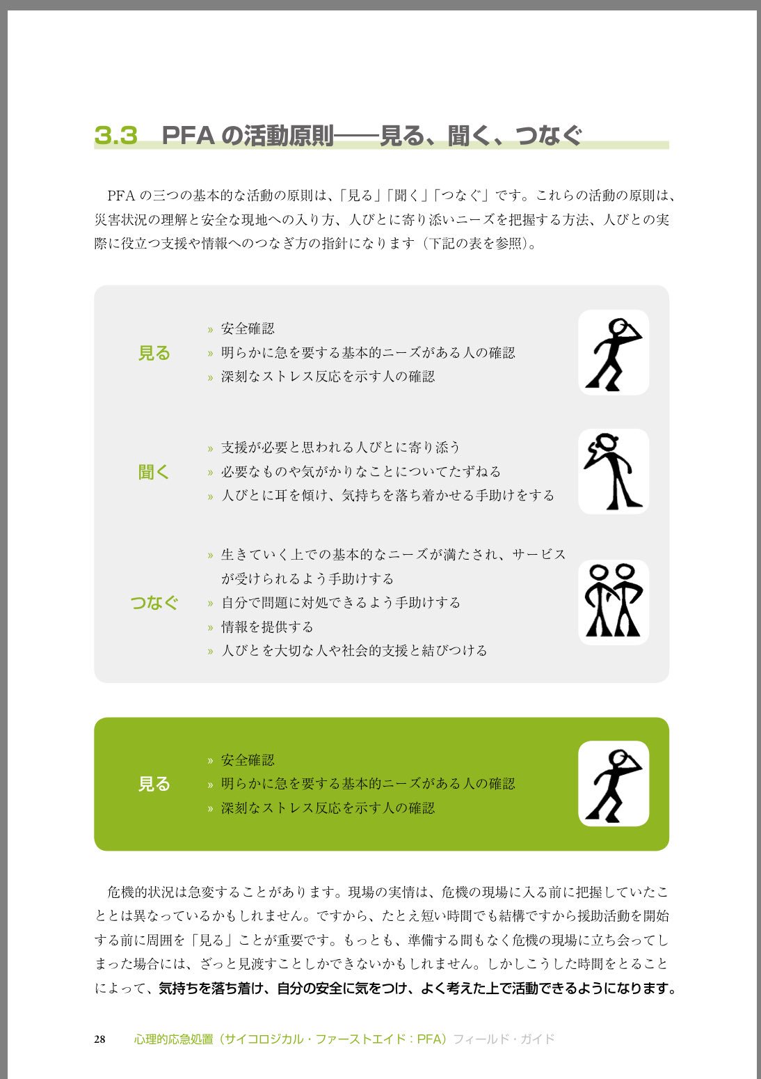 ケアネットの犬コム太 公式 Pa Twitter 全ての 支える人 に知ってほしい 心の応急処置 深刻な災害などに見舞われた人に対して 心理的ダメージの自然回復を促す支援のためにwhoが開発した こころの応急処置 Pfa サイコロジカル ファーストエイド の日本語