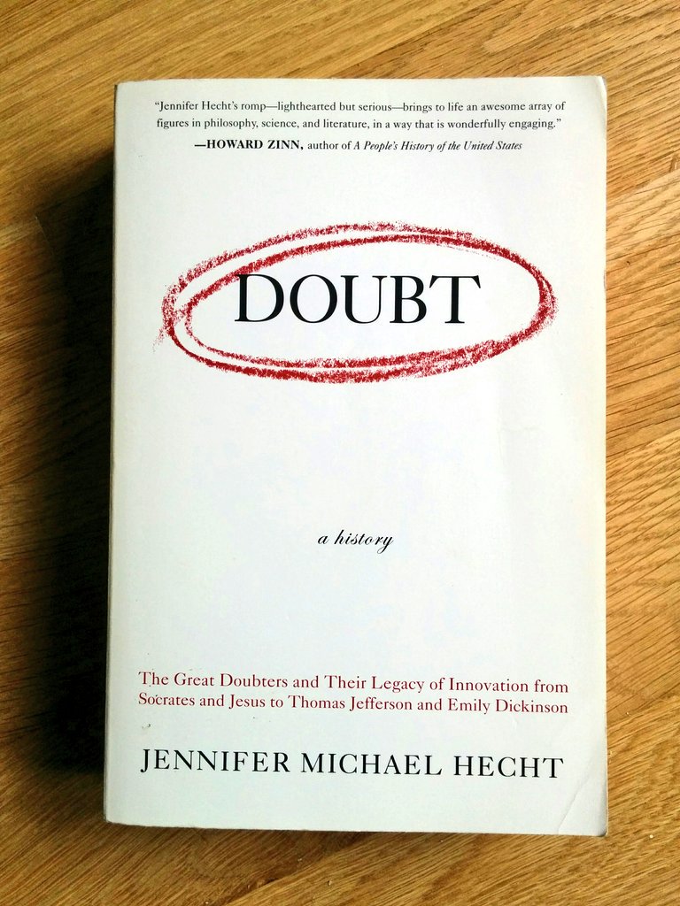 43. Perhaps the best popular introduction to various forms of doubt- skepticism, disbelief, atheism, heresy, empiricism, anti-ritualism - across China, India, & West."After Buddha, it took 800 years for Arjuna [the Mahabharata, composed 200 BCE/CE] to get back on the chariot."