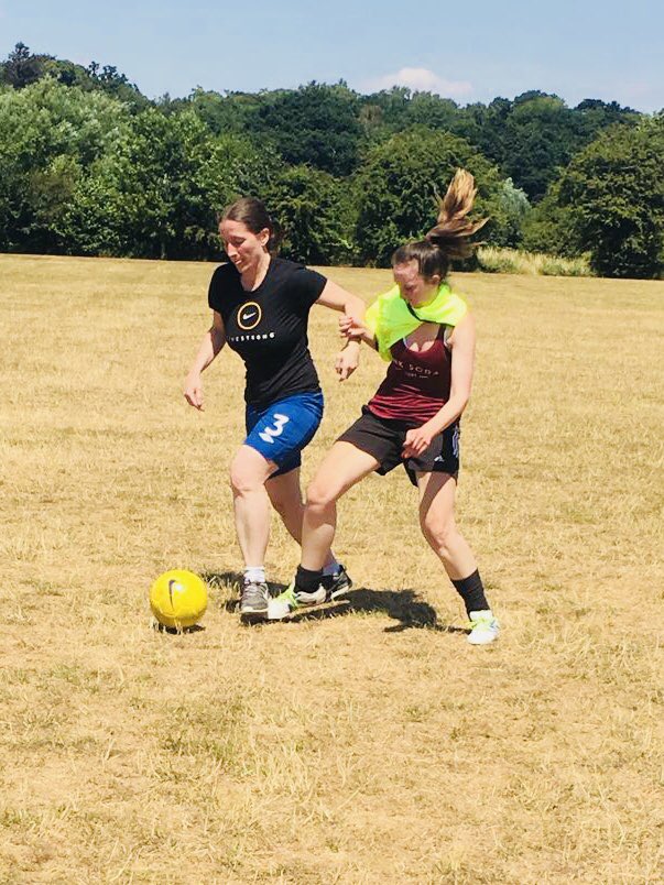 wheathampLFC's tweet photo. @meg80 needing all her skill and pace to get past tough girl Charlotte💪🏻😃 https://t.co/7Xi4VhprEw