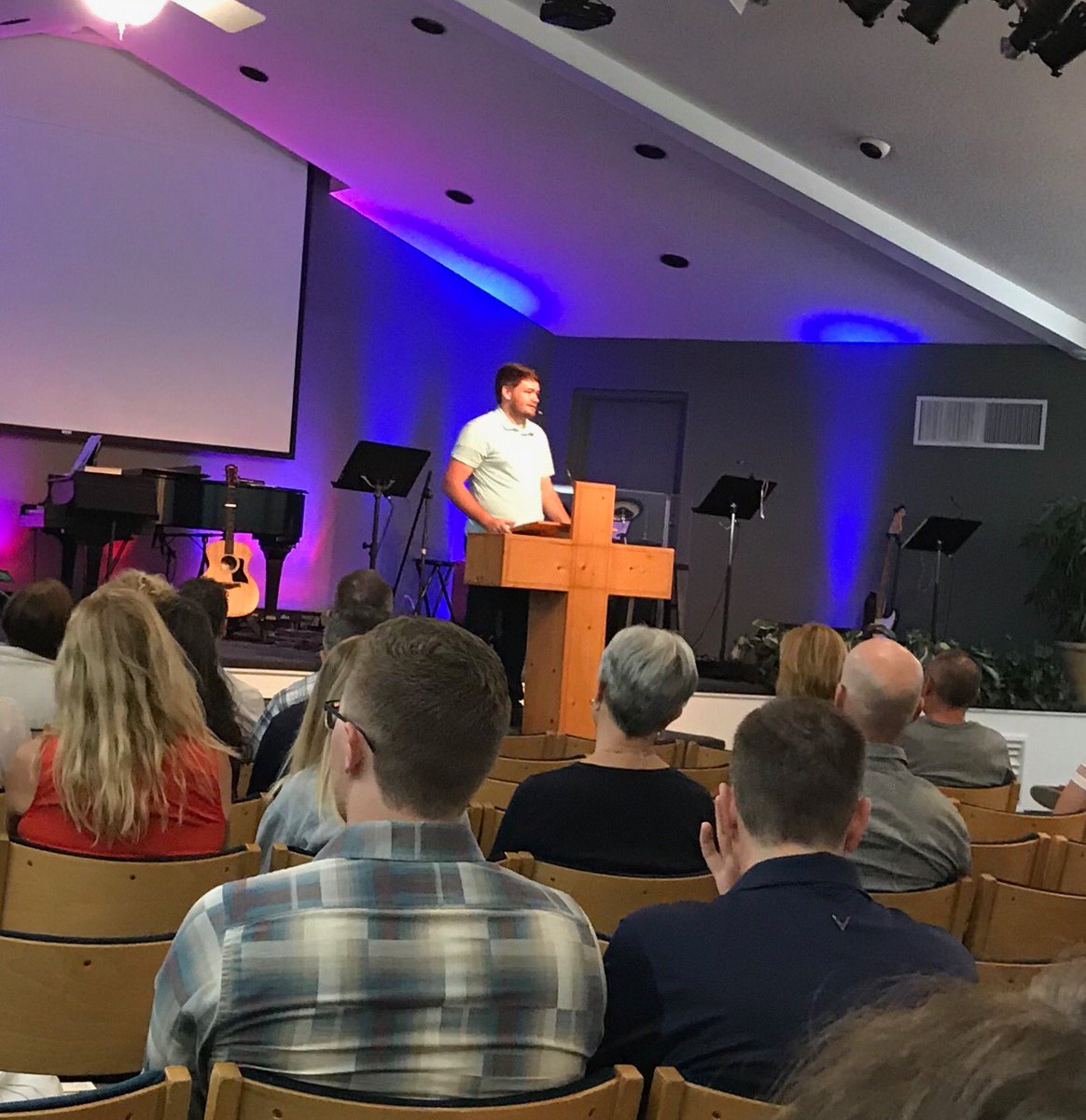 jongrenz's tweet photo. Listening Palm Beach Atlantic MDiv student, Hunter Wheatcraft, preach at Covenant Fellowship in Stuart, FL. https://t.co/JERz2HEeYy