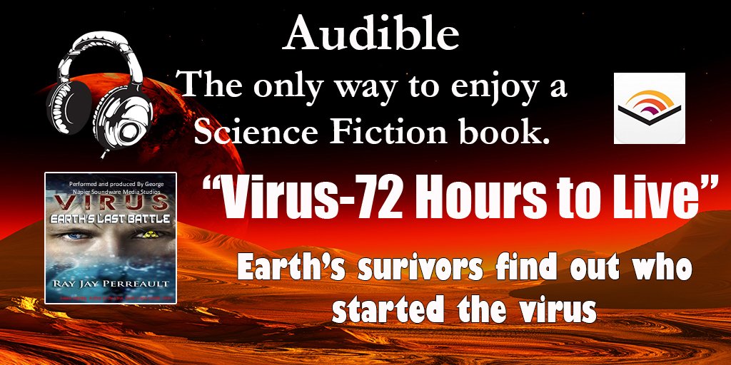 RayJayPerreault's tweet image. "Virus-Earth's Last Battle" Audible SciFi Bk 2 of 7 - Ray Jay Perreault #VB2-Battle adbl.co/2hgh6cx