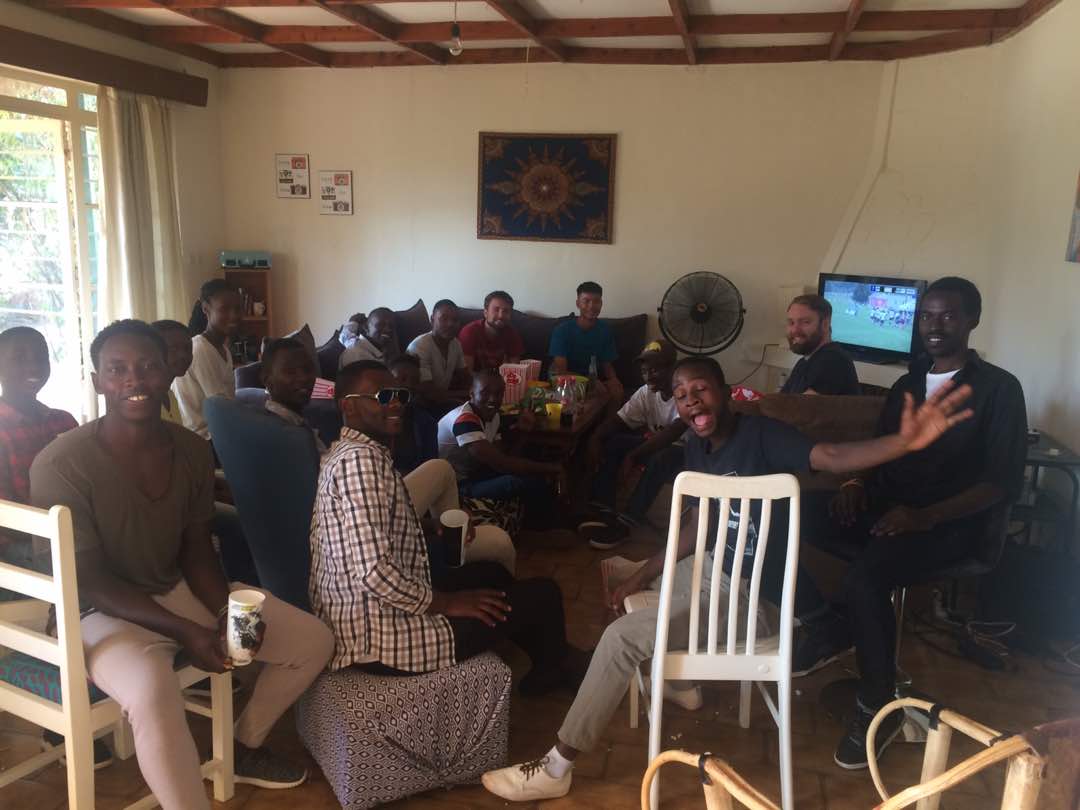 mttig's tweet photo. Rwanda Ultimate Frisbee Association watching party for @KisumuFrisbee at @WUCC2018. Let's go Kisumu!!! Thanks @Ultiworldlive @Ultiworld @WorldFlyingDisc for the coverage! https://t.co/Du1qJnqeBf