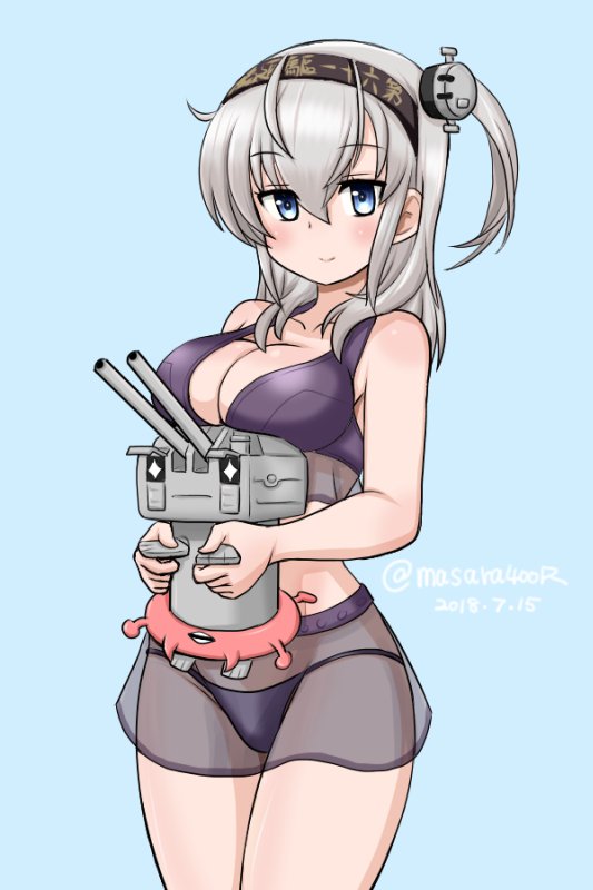 涼月(艦これ) 「#艦これ版深夜の真剣お絵描き60分一本勝負
#艦これ版真剣お絵描き60分一本勝負」|マサラ@Trident660のイラスト
