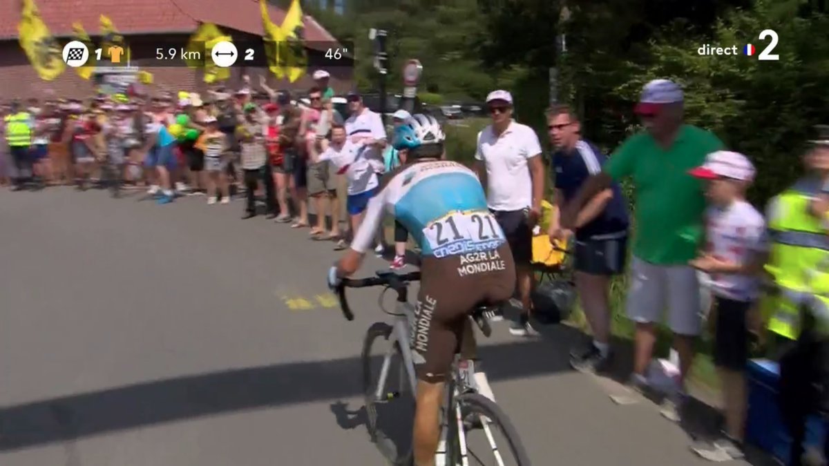 minuto8cho's tweet photo. ¡¡OTRO PINCHAZO DE BARDET EN UNA SEMANA!! #TdF2018 #mnuto8choTOUR2018 https://t.co/HB2nUf5K1R