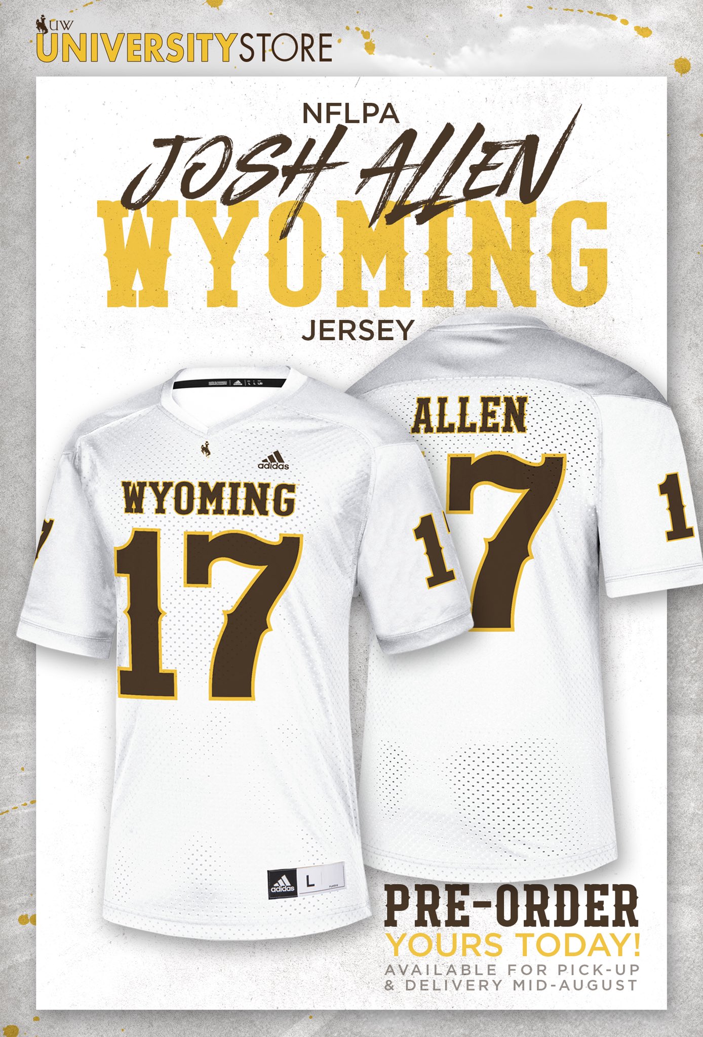 josh allen wyoming jersey