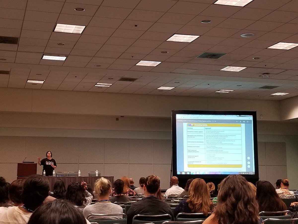 Suicide Awareness & Prevention Session--'it's not if, but when...'  @ASCAtweets #sdcounselors #ASCA18