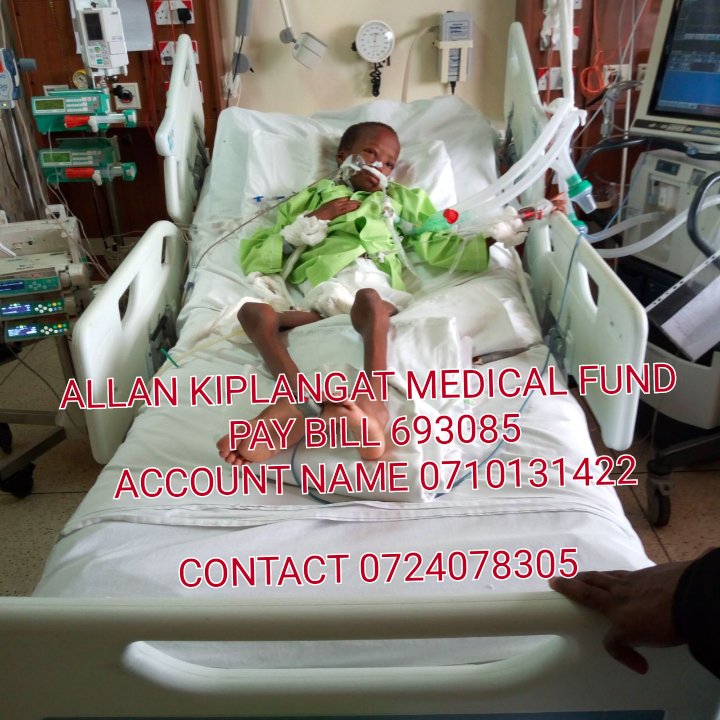 KelvinKyp_'s tweet photo. .undergoing  heart treatment  at Aga Ghan Hospital... And yet to be transferred  to Mater Hospital for further treatments...the bill by now stands at Ksh 2,790,305 ...requesting  for your financial  support  and prayers. #SimamanaAllanKiplangat  
May call the father @ 0724078305 https://t.co/01wTxXzo8n
