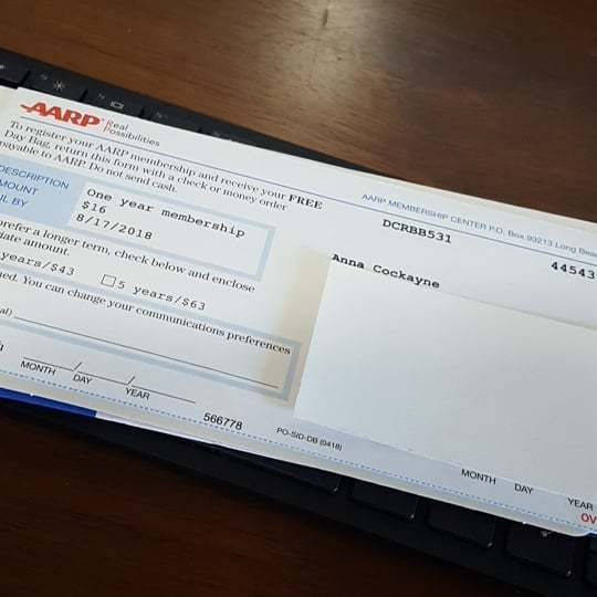 anna_onthe_reg's tweet photo. Why thank you @aarp for sending me membership paperwork ohhh I don't know 13 years & weeks too early! Way to make me feel older than I already am....
.
.
.
.
#imnotthatold #aarp #noteven40yet #36yrsold #backoffmeaarp #Bloggers #blogger #neoblogger #ClevelandBlogger #CLEBlogg⦠https://t.co/S1d94lwWwL