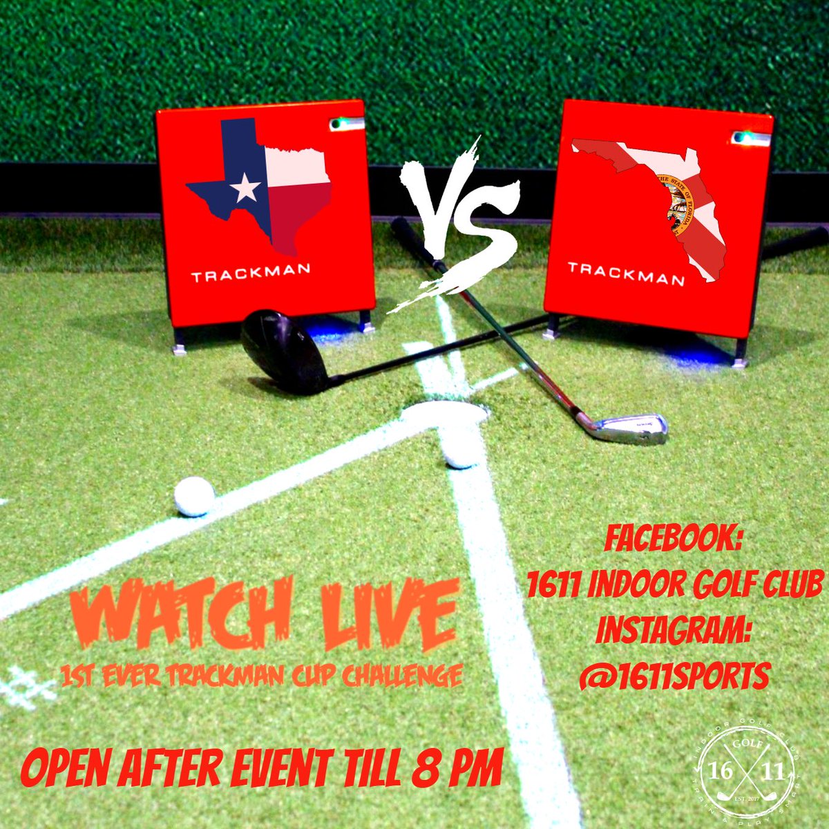 1611golf's tweet image. Tune in to watch Florida ship Texas a trophy! #liveevent #1611golf #coastalindoorgolf #texas #trackmangolf #golf #golflife
