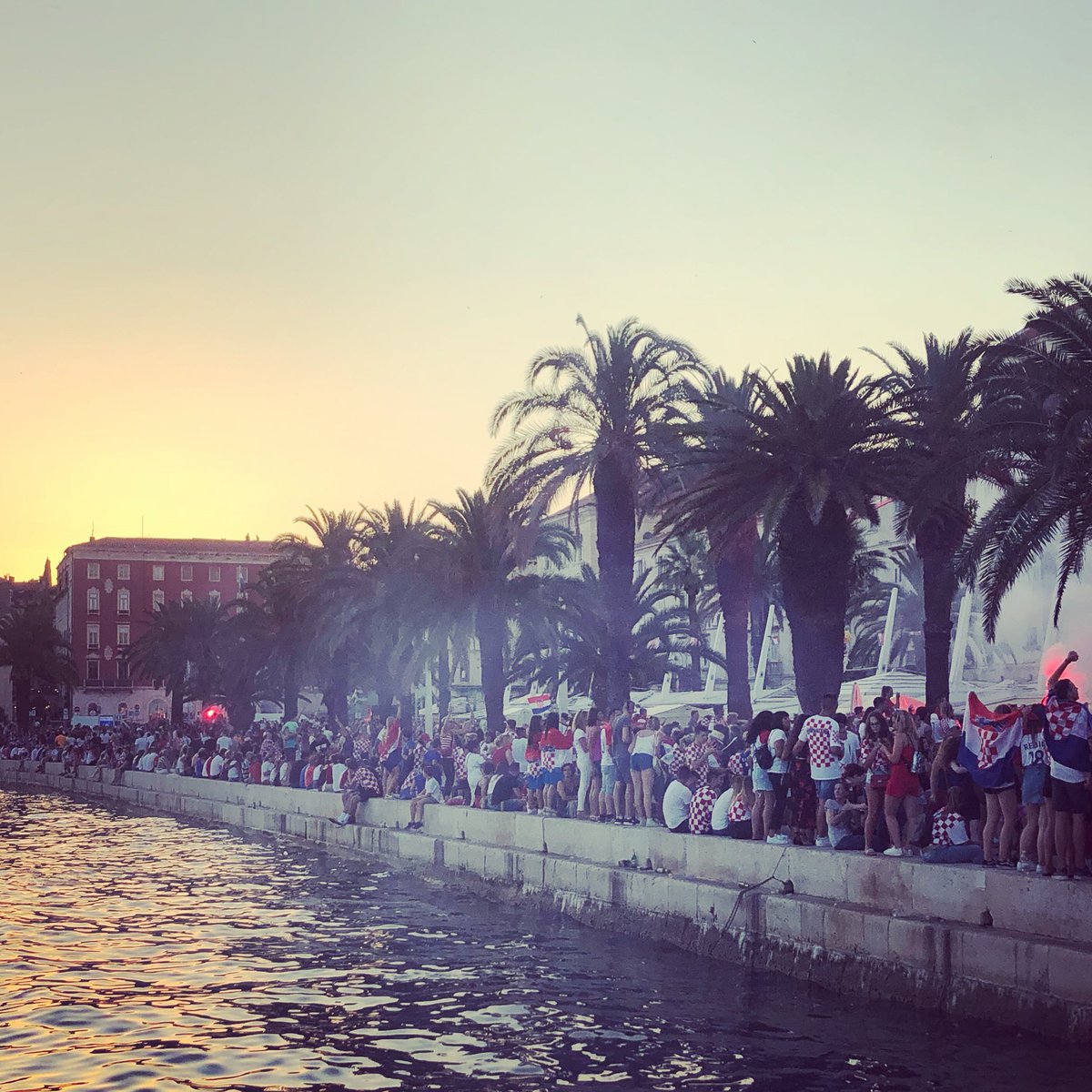 TasteDalDMC's tweet photo. Celebrating tonight even though we didnt make it...we will be back in 4 years 😊🇭🇷🎉 https://t.co/N9fOyHVNCQ