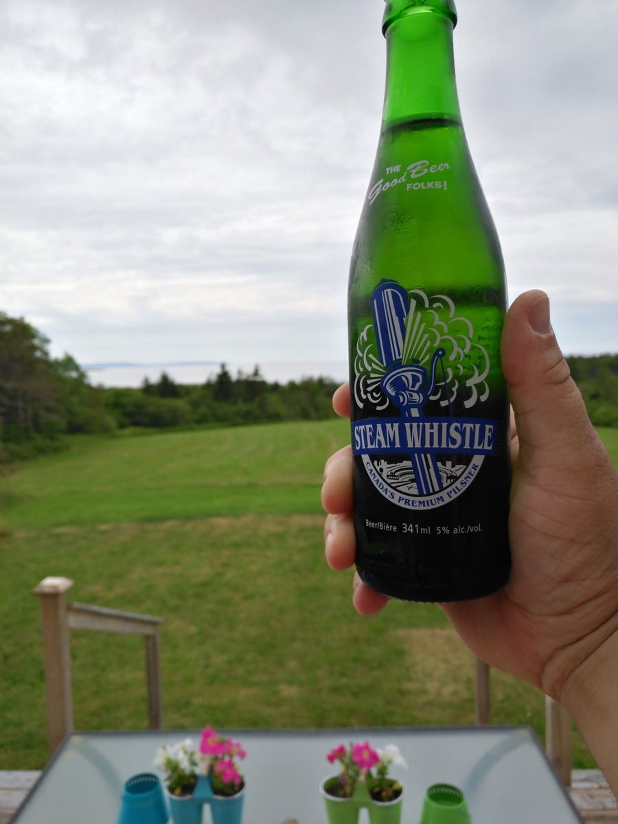 PaulJMoore's tweet photo. Ocean view cheers to the best maker of beers!! @SteamWhistle #goodbeerfolk #3FG https://t.co/VwpAgprFbS