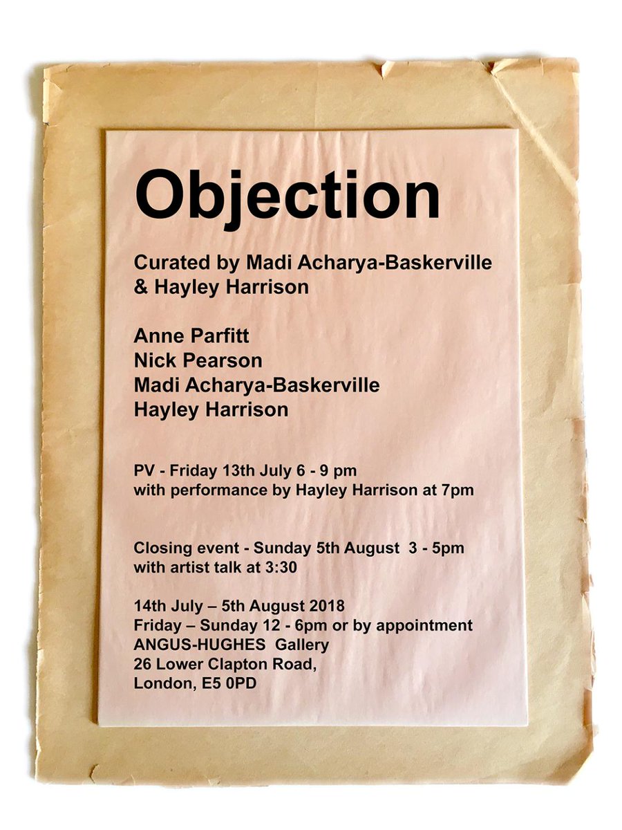 conniespark's tweet photo. pics from 'Objection' @AngusHughesGY see flyer for more details. Nice show, great gallery - please go and see it! https://t.co/PTHtsQhydx