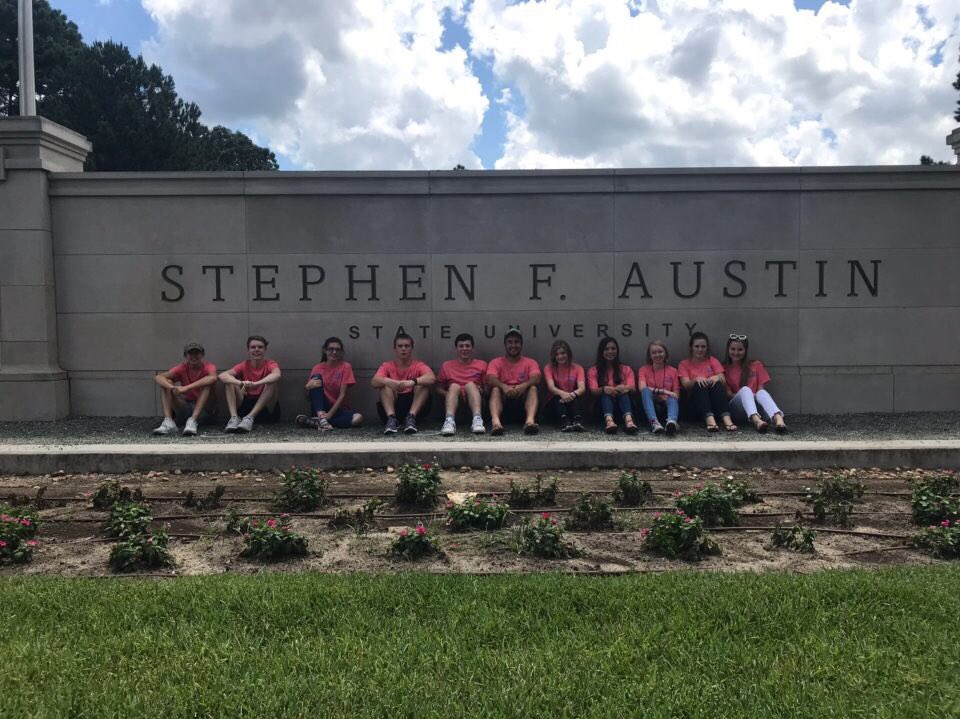 azlestucrew's tweet photo. The AHS StuCrew had an amazing week at SFA summer camp! They all made so many memories and life long friends! Thank you @Sfa_jacks for hosting us and thank you @TASC_StuCo stuco for teaching us new projects and ways to improve so we can bring them back home ! #TASCStuco https://t.co/WmwMMz3koq