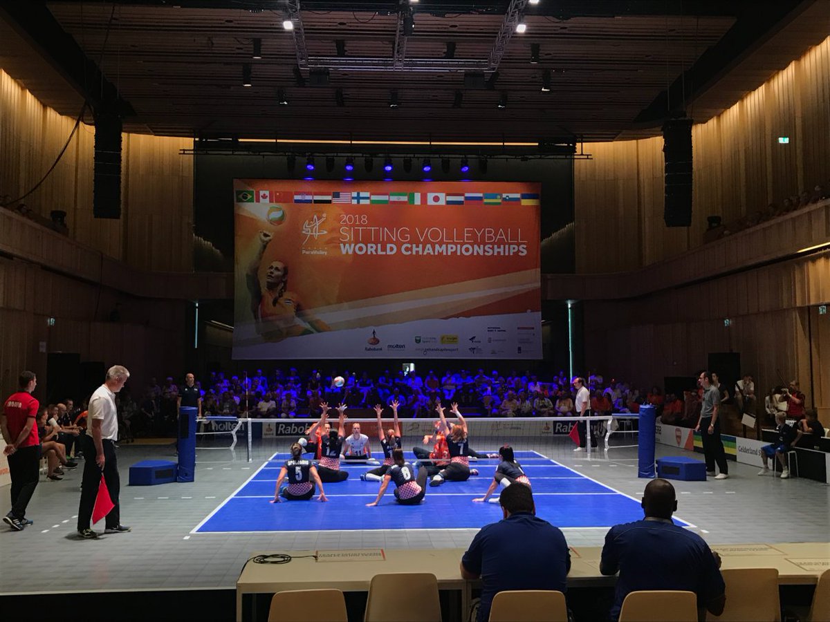 EventsIT's tweet image. Het WK zitvolleybal is spectaculair geopend in het Musis in Arnhem! Een 'normaal' theater omgetoverd tot een zitvolleybal arena. Mooi om dit evenement te voorzien van ticketing en accreditatie! #Volley2018