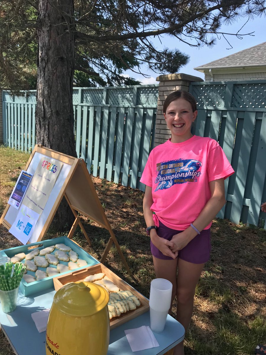 Awesome lemonade stand going on right now at the Howe Island Ferry dock to raise money for ⁦@WEMovement⁩.  😍 #futureactivist #ygk ⁦@HICountyFerry⁩