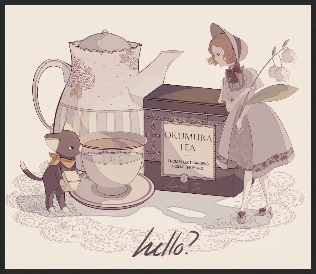 soupsleuth's tweet photo. A chance encounter at a tea party 🍵 https://t.co/mZFHYdGJzS