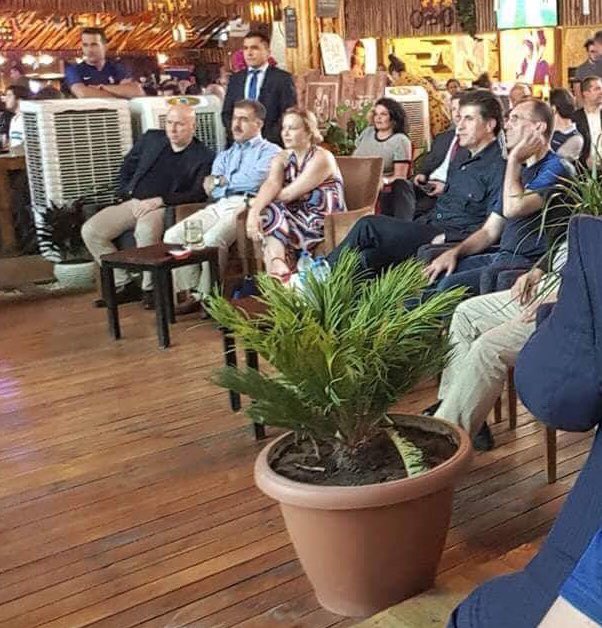 Happening now, PM @PMBarzani & #Frenchconsulate watching #FRAvCRO