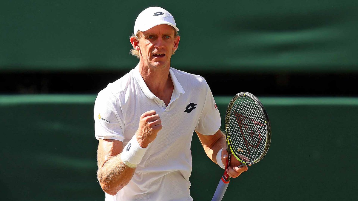 atptour's tweet photo. How about a big 👏 for Kevin Anderson?

✅ Become first 🇿🇦 man to reach #Wimbledon final since 1921
✅ Become second 🇿🇦 man to advance to multiple Grand Slam finals 
✅ Will climb to a career-best No. 5 in the #ATP Rankings https://t.co/eihfgq8HDw