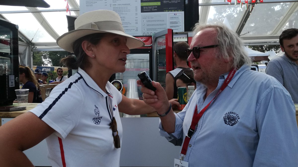 MgpYFrance's tweet photo. Isabelle Schramm en interview pour le journal Le Cheval à l'issue du Longines European Championship #ftb2018 https://t.co/RUGY8Azoox
