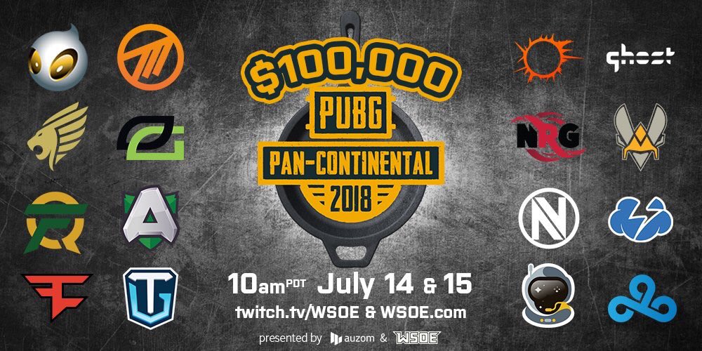 PUBG Pan Continental 2018 Teams