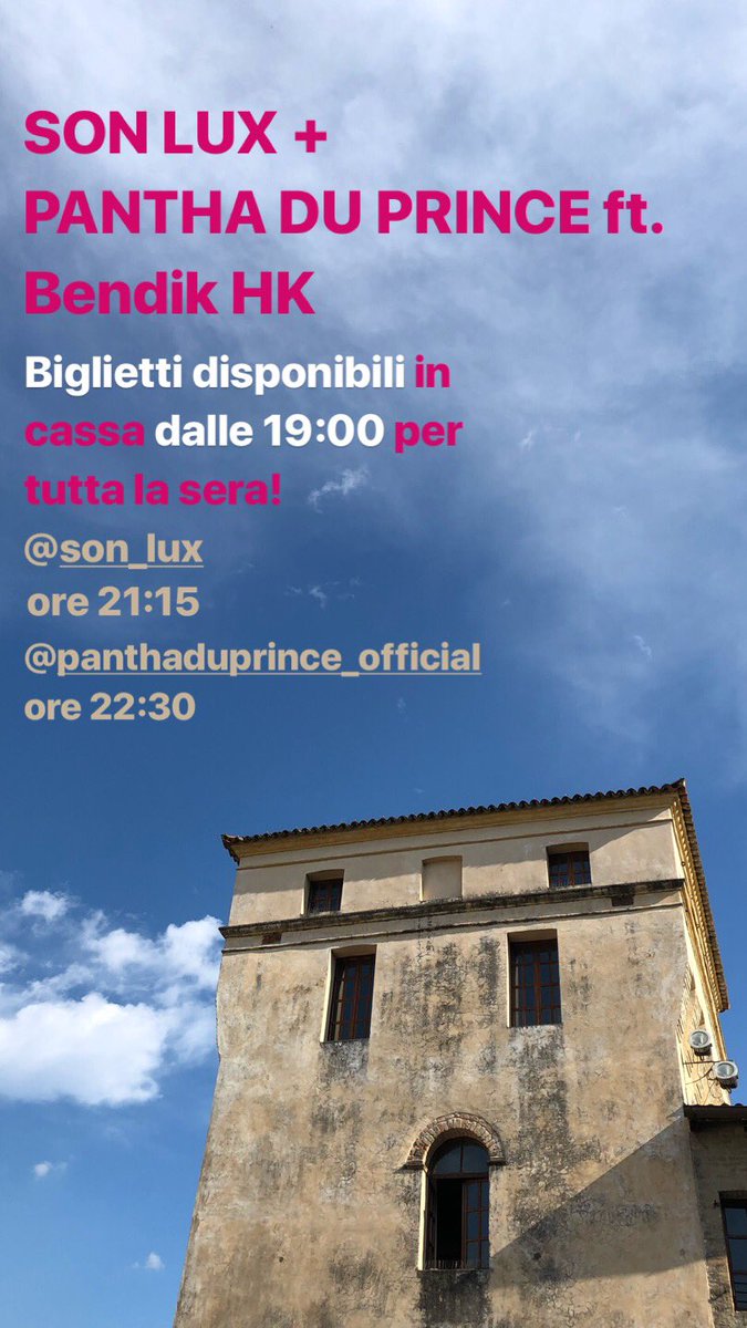 Un po’ di orari per il dopo partita ⚽️🎶 #FranciaCroazia #sextonplugged2018 #panthaduprince #sonlux