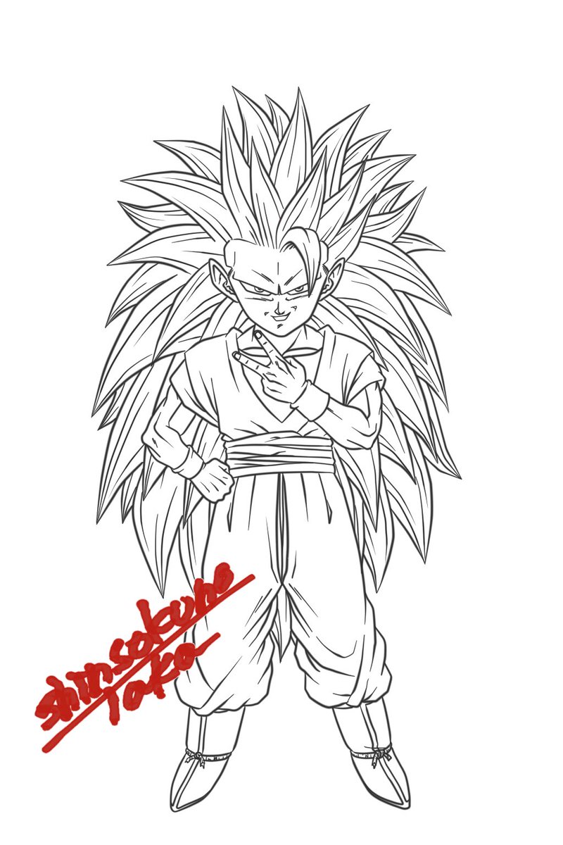 神速の鷹 No Twitter ドラゴンボールイラスト 超サイヤ人3悟空 ミニ お次は悟空３です Dragonballart Dragonball ドラゴンボール 超サイヤ人３悟空 悟空3 神速の鷹