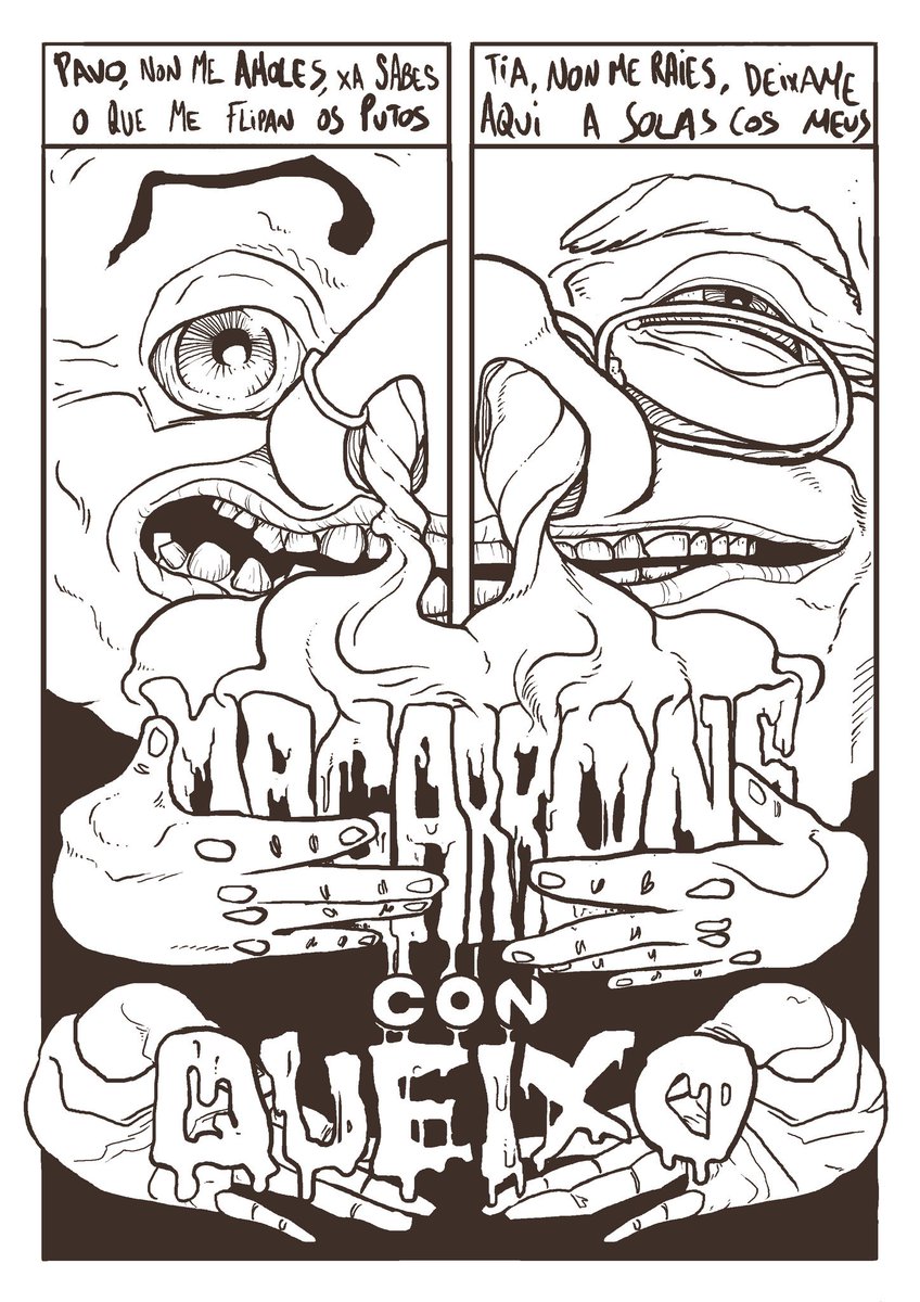 Extracto de Oda a los "macarrones"🚬🚬
Un tebeiño que me marquei para o fanzine "Te estas muriendo" que montamos a dona Sandra Eiriz cun feixe de colabos guapisimas (pure cream💎👌🏿I swear) 
Xa a venda nas feiras e por private