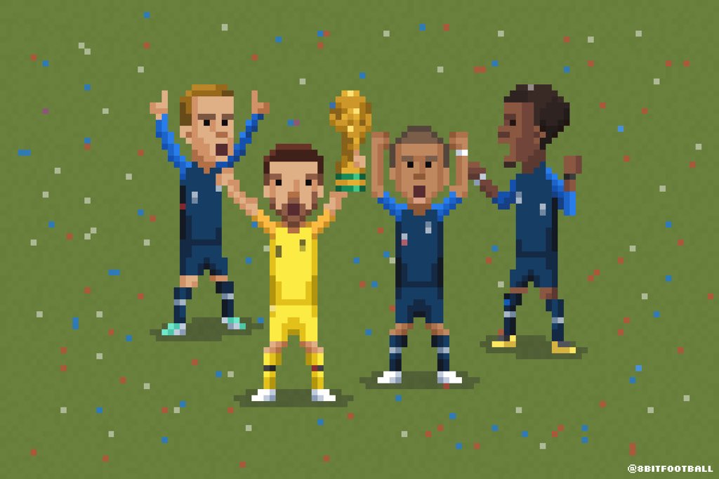 Congratulations to France, world champions!! 🇫🇷🔵⚪️🔴 #worldcup