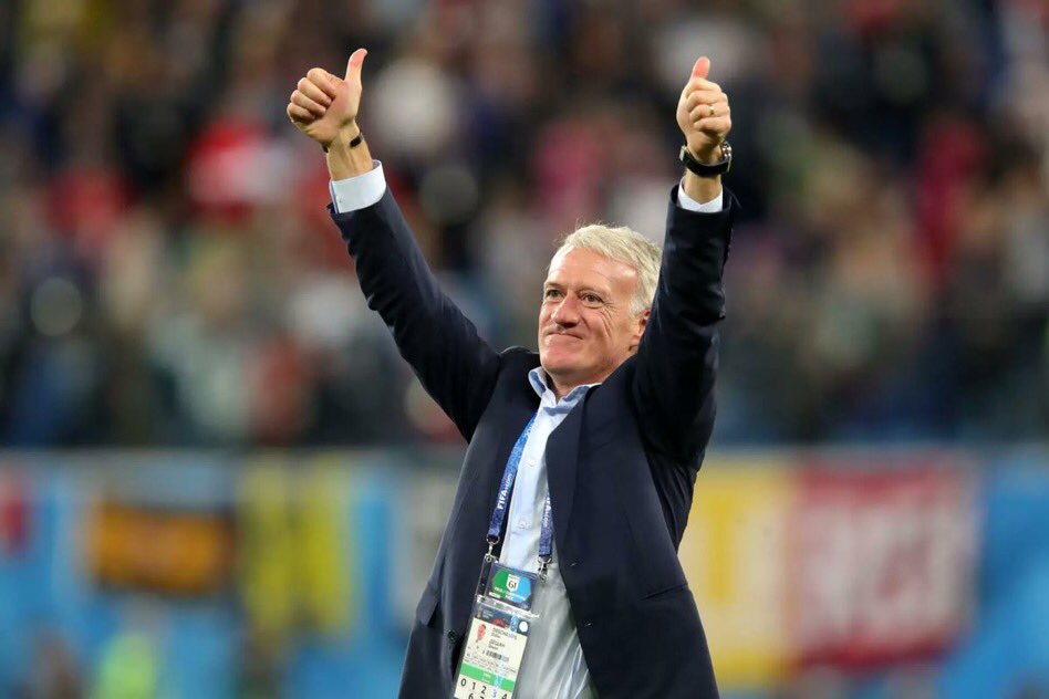 After winning their first World Cup with Deschamps as captain in 1998, France have won their second World Cup trophy with Deschamps as manager exactly 20 years later.