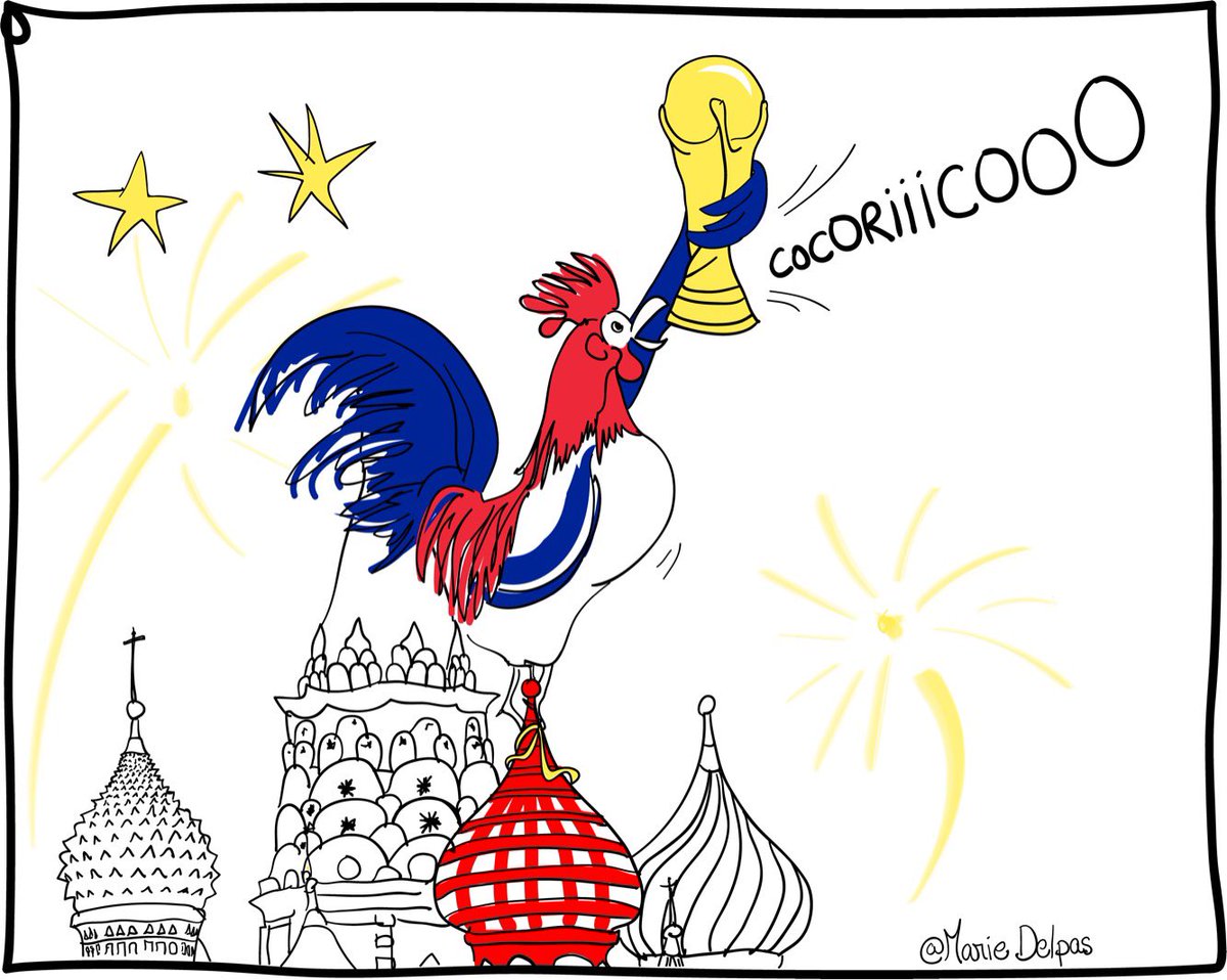 MarieDelpas's tweet image. #ChampionDuMonde #vivelesbleus #FinaleCoupeduMonde #WorldCupFinal2018 #ChampionsDuMonde