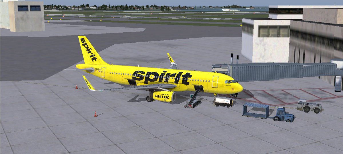 ajvan055's tweet image. Arrived at Boston! @vatsim  @SpiritAirlines  @AerosoftGmbH  #flightsims