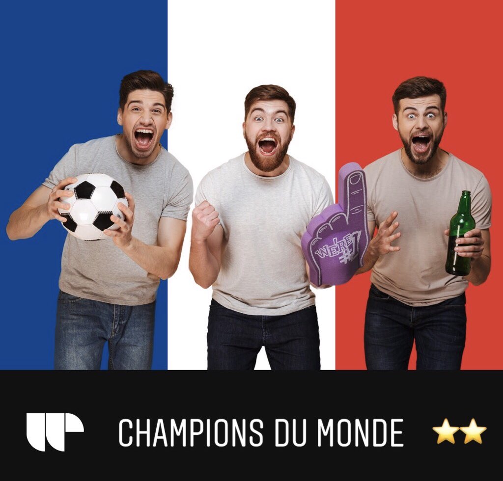 Weavers_fr's tweet photo. 🇫🇷 Coupe Du Monde 2018 🇫🇷
⚽️ France 4 - 2 Croatie ⚽️ 
Une deuxième étoile au maillot ⭐️⭐️
🔵⚪️🔴 Bravo Les Bleus 🔵⚪️🔴
#cdm2018 #allezlesbleus #france #coupedumonde #coupedumonde2018 #weavers #foot #football #cm2018 #fierdetrebleus #equipedefeance #FraCro https://t.co/CTjX1FSzGK